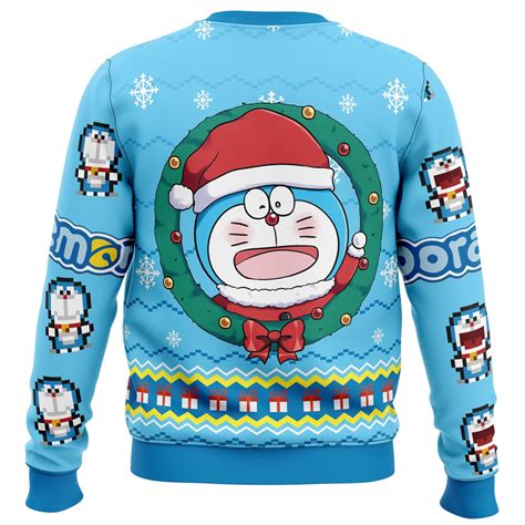 Doraemon Ugly Christmas Sweater .